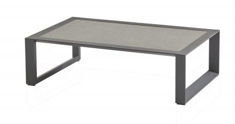 Table basse - 120 x 75 cm - structure en aluminium et plateau en céramique - DAZZLING TASTE, DAZZLING, 91199, 8720087008332