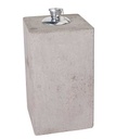 Lampe de jardin STERN effet béton 20x20x40 cm – lampe décorative extérieure avec réservoir et mèche
