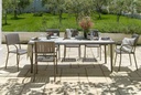 Ensemble de jardin en résine MAESTRALE taupe avec 6 chaises -  Nnardi
