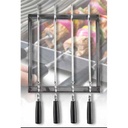Ensemble à brochettes en acier inoxydabl