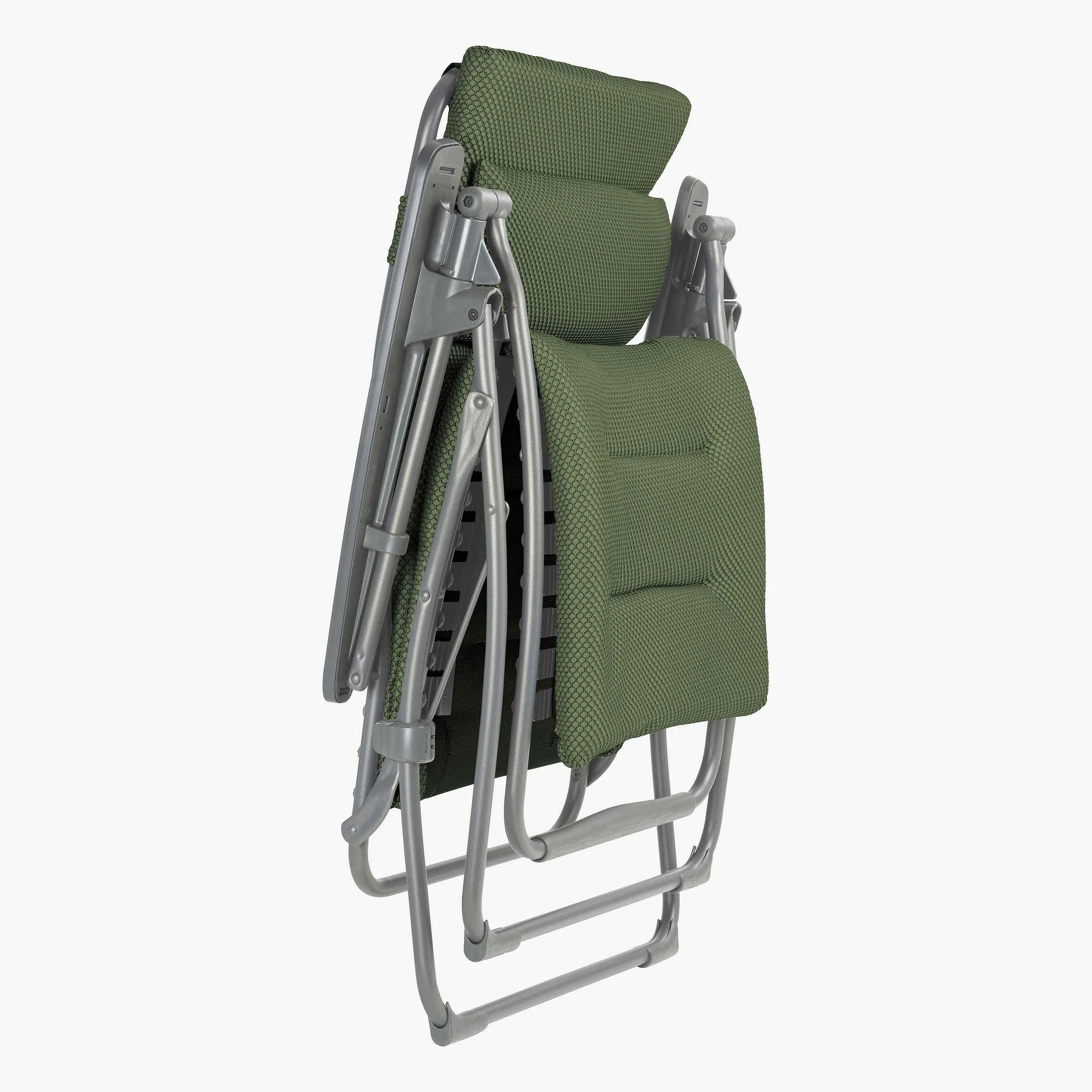Fauteuil Lafuma Futura BeComfort Olive LFM3110-8902 – relax zéro gravité matelassé pour jardin et terrasse