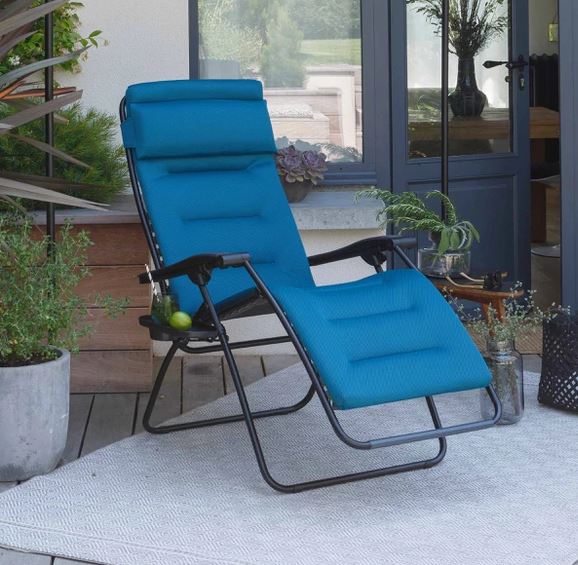 [LAFUMA 2038-6893] Fauteuil Lafuma Futura Air Comfort Coral Blue LFM2038-6893 – relax zéro gravité pliant pour jardin et terrasse