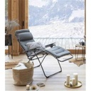 Fauteuil Lafuma Futura BeComfort Silver LFM3130-8901 – relax zéro gravité matelassé pliant pour jardin et terrasse