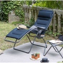Fauteuil Lafuma Futura BeComfort Bleu Encre LFM3130-8900 – relax zéro gravité matelassé pliant pour jardin et terrasse