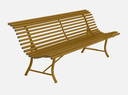 LOUISIANE Banc FERMOB 200cm -  1001