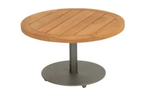 [4SO-214208] Table basse VOLTA - plateau en teck D.60 cm H.35 cm - Aluminium couleur: "olive" de 4 seasons outdoor, OLIVE, VOLTA