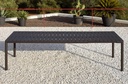 Table de jardin extensible TEVERE 211/275 cm Terra – Résine fiberglass & aluminium – Nardi Outdoor