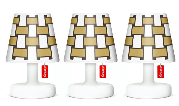[FATBOY-105122] Mini Cappie Fatboy 106519 Basket weave gold honey Set de 3 – abat-jour décoratifs pour lampe Edison the Mini