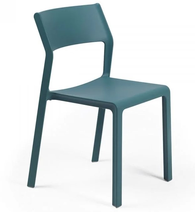 Chaise de jardin bistrot en résine de couleur Turquoise Ottanio - TRILL - NARDI, TRILL TAUPE NARDI, 4025349000
