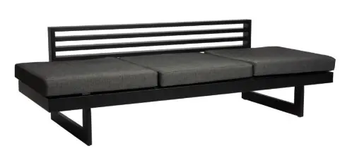 [STERN-414900] Bain de soleil - lounge Holly noir mat Stern moebel 