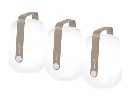 Lot de 3 lampes BALAD - H. 12 cm couleur: muscade - FERMOB, BALAD 