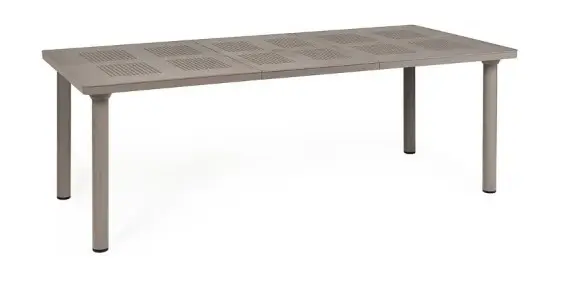 Libeccio Table de jardin extensible en résine couleur "taupe" - LIBECCIO - Nardi