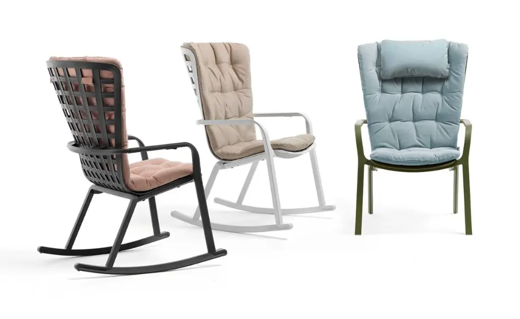 [NARDI-403000000004] Fauteuil de jardin Nardi Folio Blanc – fauteuil relax inclinable en résine pour terrasse et extérieur