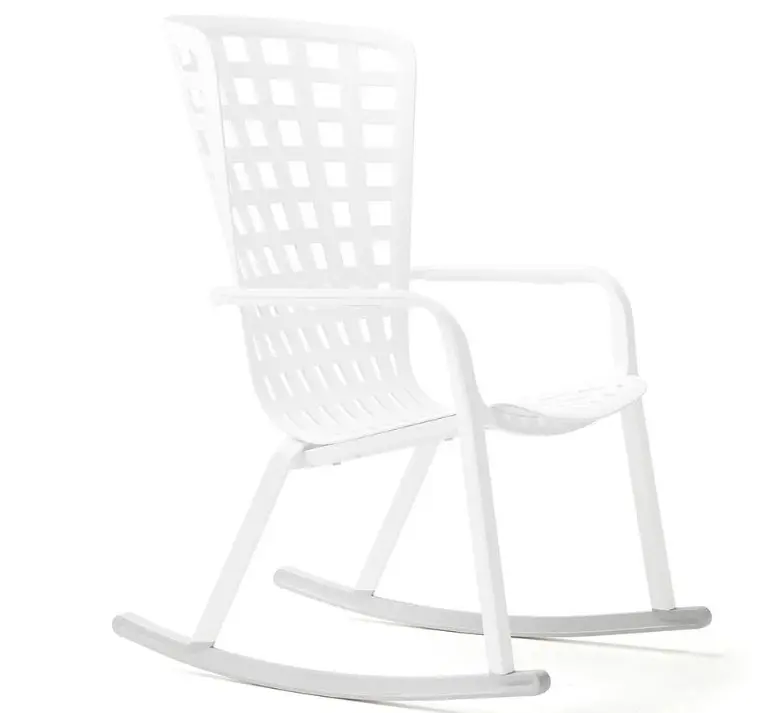 Kit Nardi Folio Rocking Blanc – patins de bascule pour fauteuil Folio extérieur