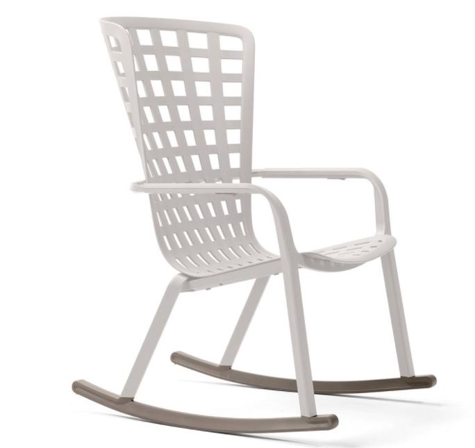 Pieds arrondis pour fauteuil FOLIO rocking BLANC- NARDI KIT FOLIO ROCKING BLANC