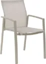 Chaise de jardin KARI Greige & textilène sésame – Stern Möbel