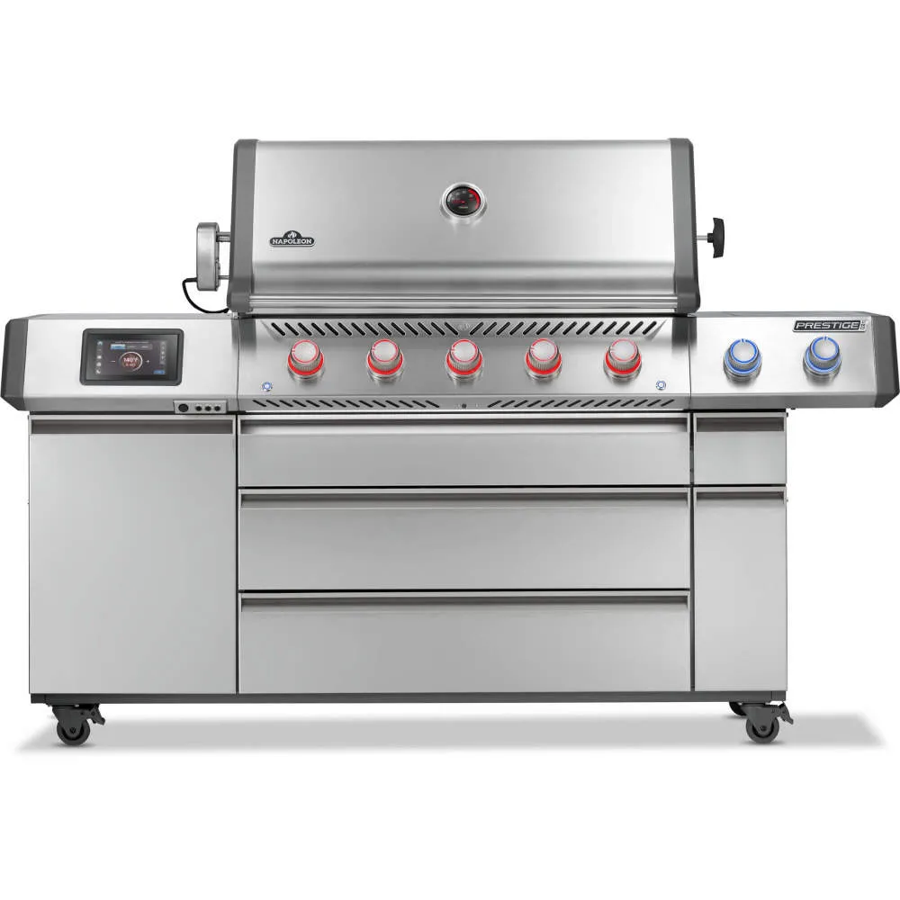 [NAPOLEON-PRO665VXRSIBPSS-NL] Barbecue connecté Napoleon Prestige PRO 665 Inox – BBQ gaz premium avec écran tactile - rôtisserie incluse