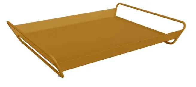 Plateau Fermob Alto 53 x 38,5 cm – Plateau de service design en acier pour intérieur et extérieur