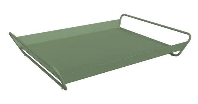 [FERMOB-317082] Plateau Fermob Alto 53 x 38,5 cm – Plateau de service design en acier pour intérieur et extérieur (Cactus)