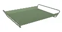 Plateau Fermob Alto 53 x 38,5 cm – Plateau de service design en acier pour intérieur et extérieur