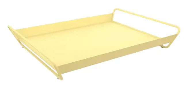 Plateau Fermob Alto 53 x 38,5 cm – Plateau de service design en acier pour intérieur et extérieur