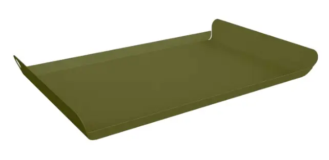 Plateau Alto Fermob 36 x 23 cm – Plateau de service design en acier pour intérieur et extérieur