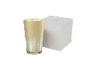 Bougie parfumée M-Chic J-Line extra large 160h – Bougie décorative en verre argent élégant et parfumée