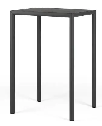 [NARDI-5105200352] Piave table haute de bar 70x70 cm de Nardi Outdoor (Anthracite)