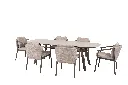 Ensemble de couleur terre: Table Manolo et 6 chaises Barolo - TASTE de 4 seasons outdoor 