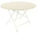 BISTRO Table ronde pliante en métal de FERMOB - Diamètre: 117 cm, TABLE, BISTRO, RONDE, 0237