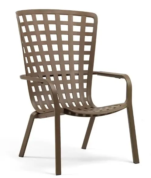 Folio fauteuil de jardin en résine couleur "tabacco" - NARDI, 40300.10.000.04, folio