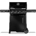 Barbecue au gaz noir Freestyle PRO 425 de Napoléon avec brûleur latéral sizzle zone