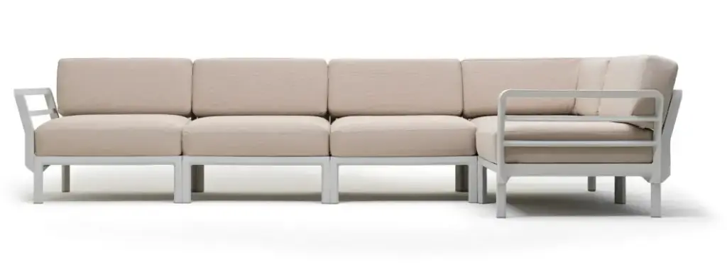 Maximo 5 - salon de jardin Nardi outdoor Gesso - Perla Sunbrella 