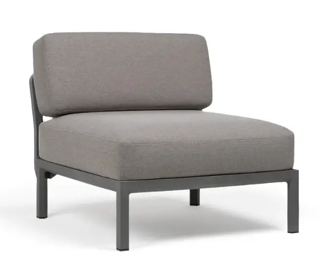 Maximo - Elemento centrale de Nardi outdoor BASALTO - LAVA Sunbrella   