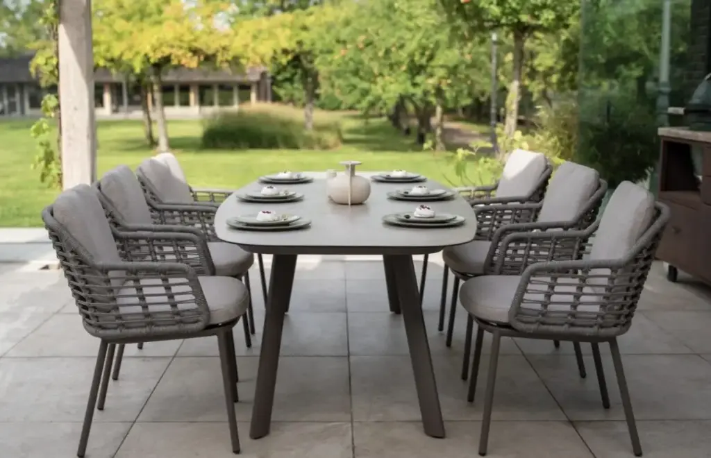 Ensemble de jardin Manolo-Puglia couleur:"terre" de la marque TASTE by 4 seasons outdoor 