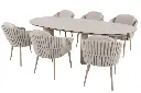 Ensemble de jardin DENIA - EVA en aluminium couleur "latté"  Taste by 4 seasons outdoor  