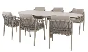 Ensemble de jardin DENIA - PIACENZA en aluminium couleur "latté"  Taste by 4 seasons outdoor   