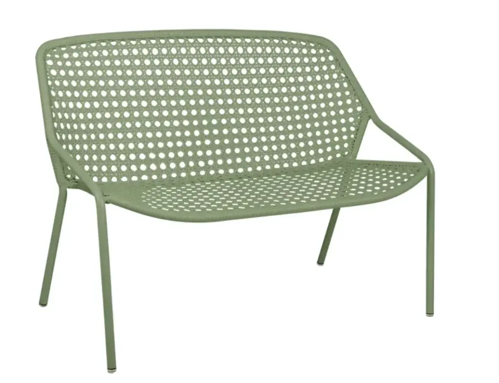 [FERMOB-CROISETTECACTUS] Salon de jardin Fermob Croisette – aluminium et tressage – design extérieur haut de gamme (Cactus)