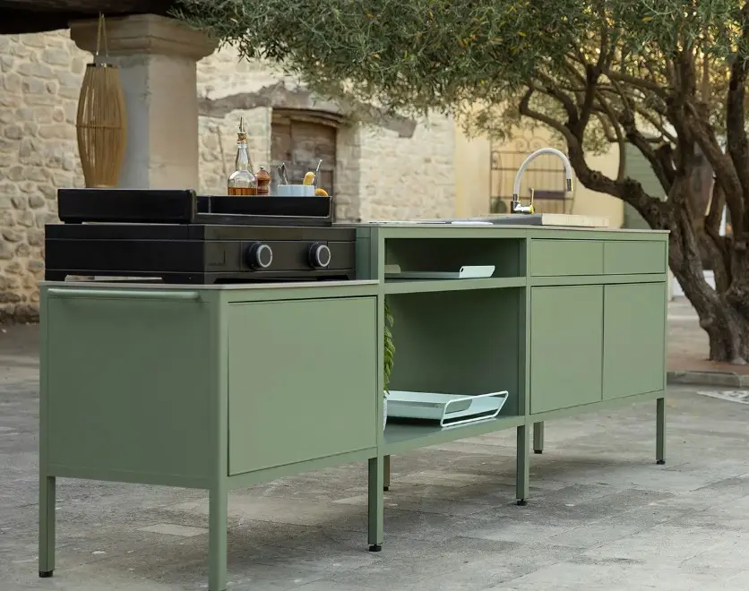 [FERMOB-GOOSTO GENEREUSE CACTUS] GOOSTO la généreuse - Cuisine extérieur de Fermob (Cactus)