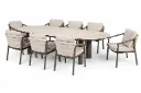 Ensemble de jardin DENIA 240 cm- BAROLO en aluminium couleur "terre"  Taste by 4 seasons outdoor