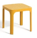 Table d’appoint jardin Nardi Net Table 40 – petite table extérieure résistante Belgique - couleur senape