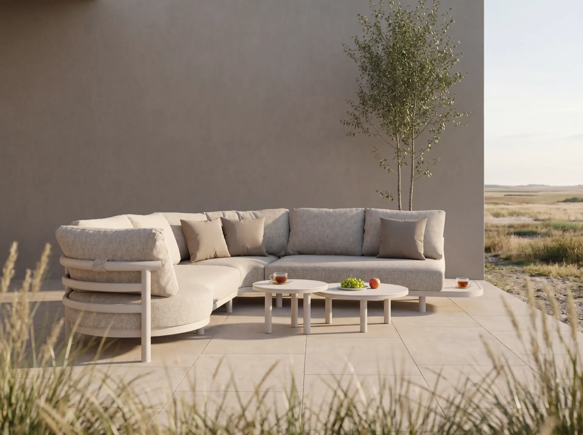 Salon de jardin Palm couleur "LIN" - Taste by 4 seasons