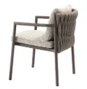 Chaise de Jardin Solenza en Aluminium Terre avec Coussins Outdoor – Design Élégant & Confort Premium