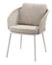 Chaise de jardin WAVE avec coussins- Couleur: Lin de taste by 4 seasons outdoor
