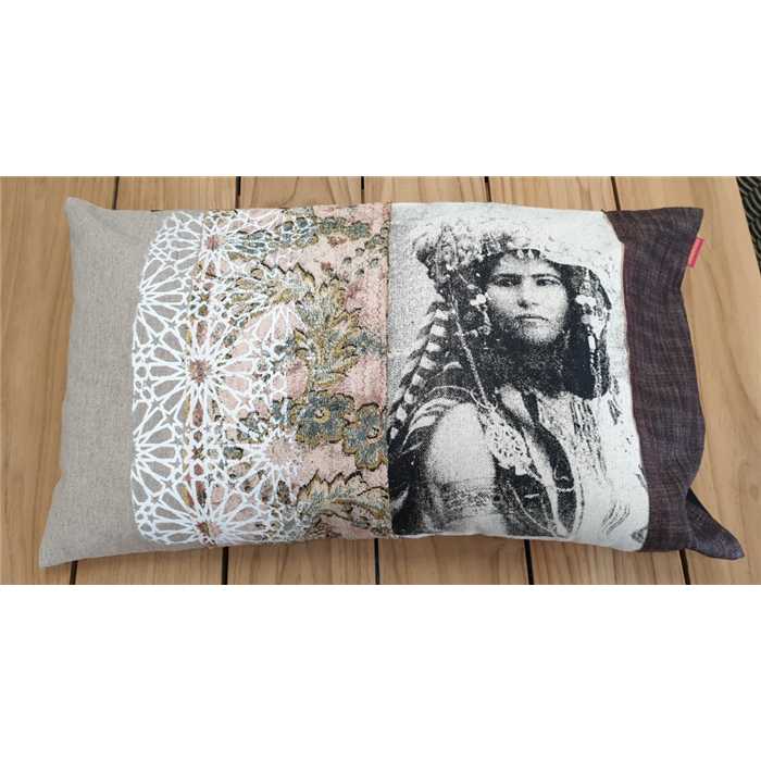 [SISSIMOROCCO COUSSIN] Housse coussin "berbere" classique - modèle unique 6 - 70 X 40 - SISSIMOROCCO, SISSIMOROCCO