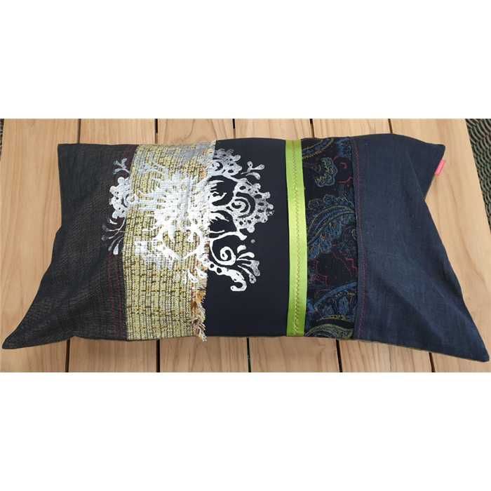 [SISSIMOROCCO COUSSIN] Housse coussin "patchwork" classique - modèle unique - 70 X 40 - SISSIMOROCCO, SISSIMOROCCO, COUSSIN
