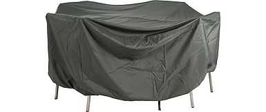Housse de protection pour salon de jardin rond - 180x90x77 - polyester gris - STERN, 454808, HOUSSE, 4010187102592