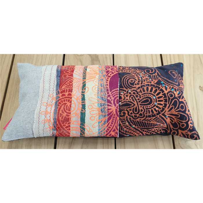 [SISSIMOROCCO COUSSIN] Housse coussin "patchwork" mini - modèle unique 3- 23 x 47 - SISSIMOROCCO, SISSIMOROCCO, COUSSIN