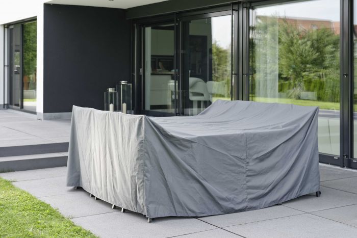 [STERN-454838] Housse de protection pour ensemble de jardin rectangulaire - 250x150x90 - polyester gris