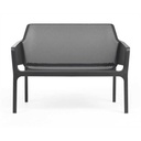 Banc en résine de couleur anthracite NET - Nardi